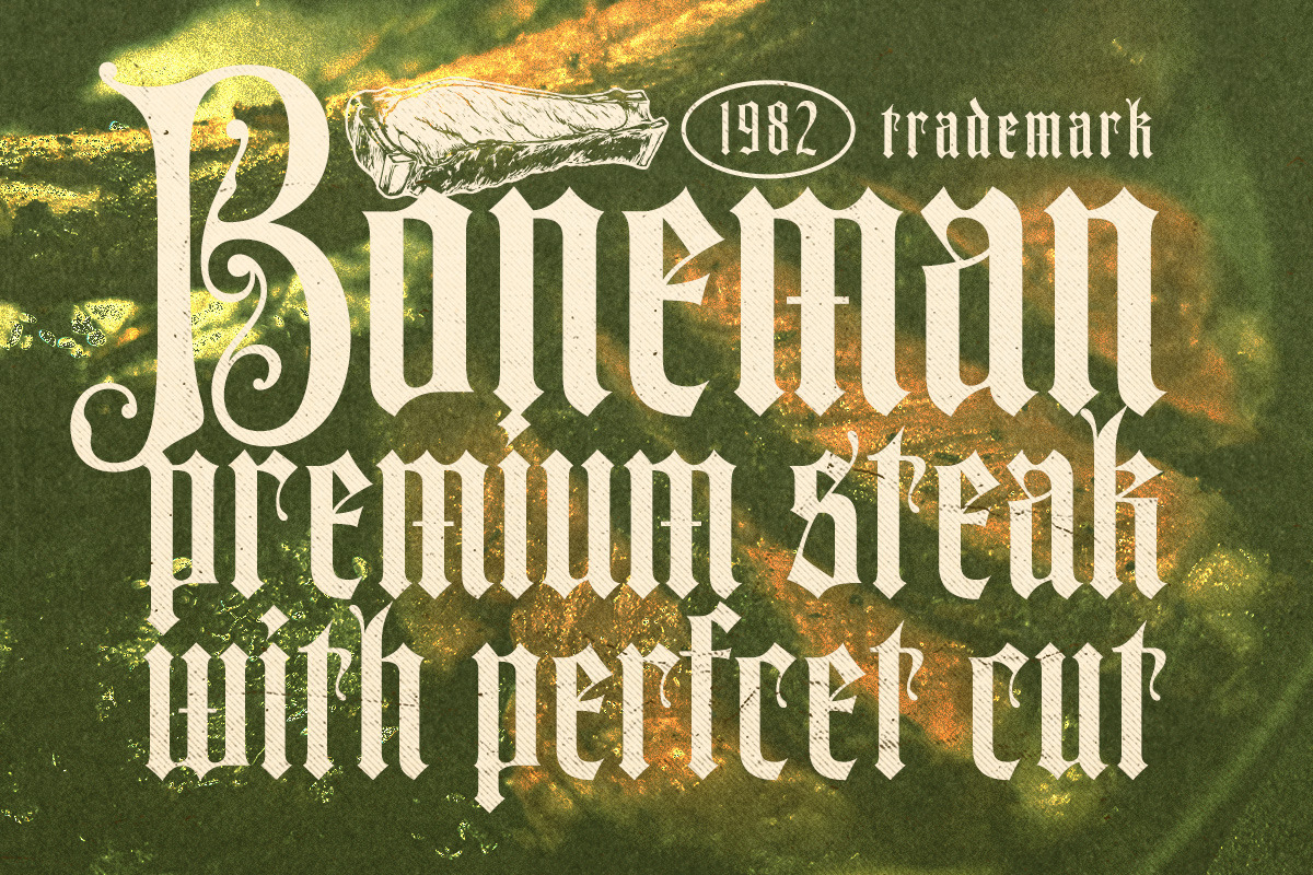 Rugstar Blackletter Font, a Blackletter Font by Letterhend Studio (Photo 2 of 9)