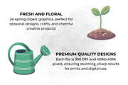 Spring Clipart PNG Bundle, a Seasonal Illustration by QM_ART (Thumbnail 3 of 7)