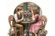 Romance Time Clipart JPG, a Person Illustration by Memories By Lea (Thumbnail 20 of 20)