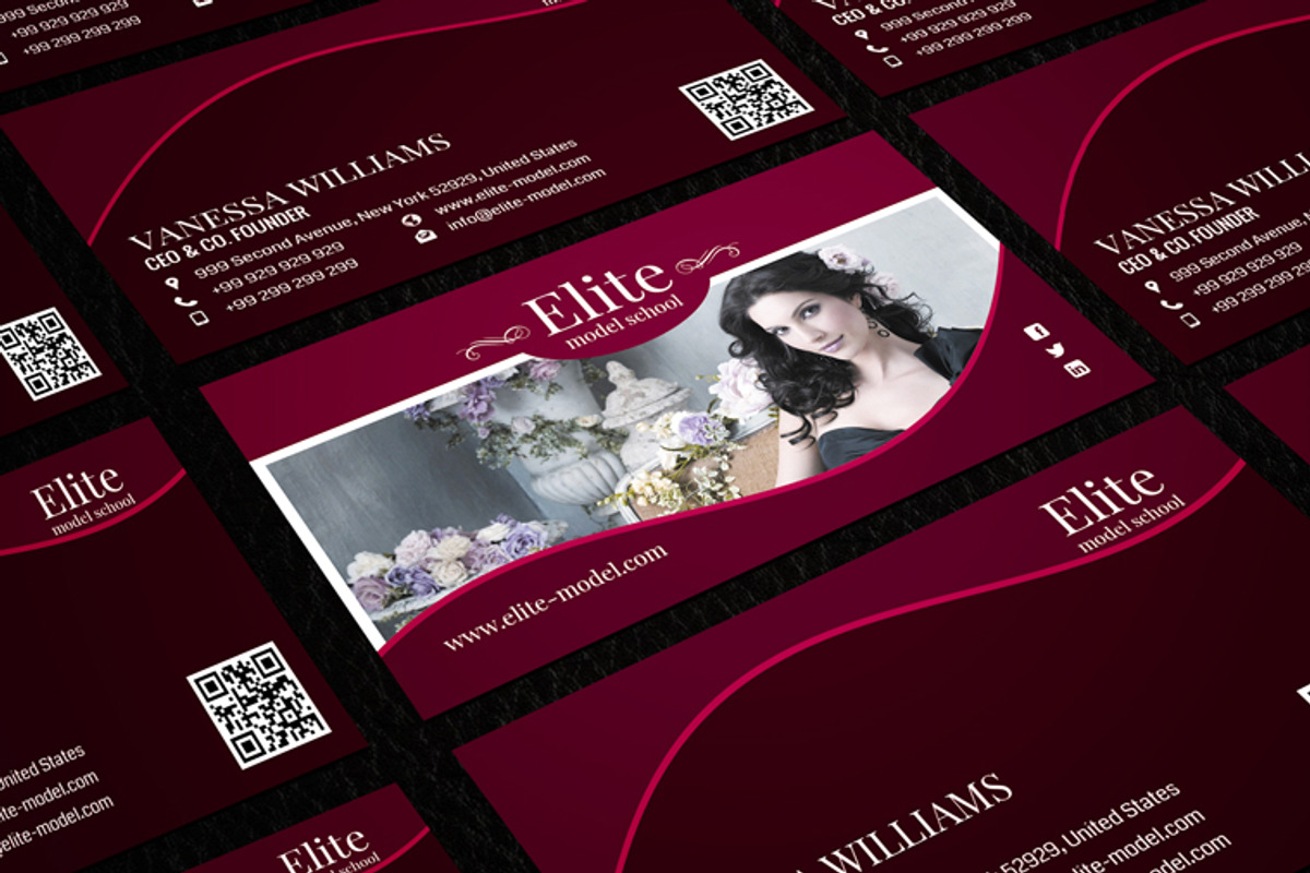 Model School Crad CM047, a Business Card Template by annozio (Photo 4 of 4)