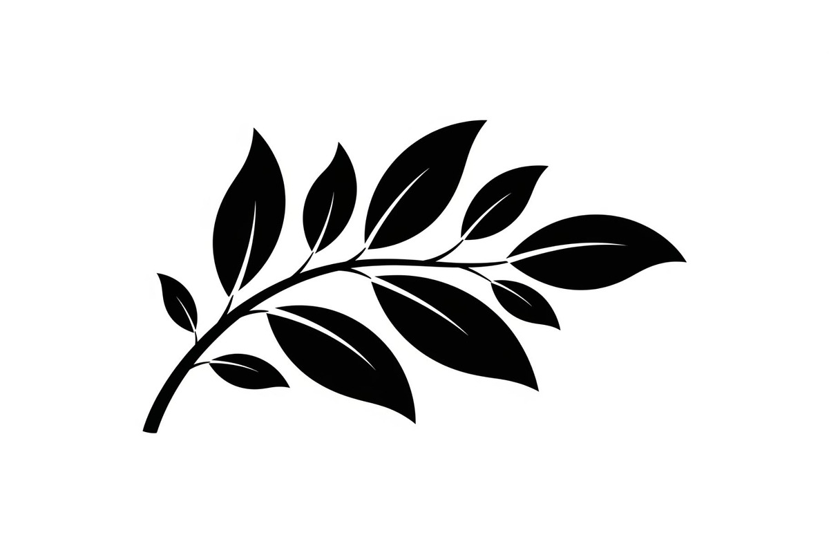Botanical Leaf Silhouette Bundle, an Illustration by yasushie (Photo 44 of 51)