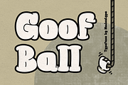 Goof Ball - Sporty Cartoon Font, a Sans Serif Font by Modestype Studio (Thumbnail 1 of 11)