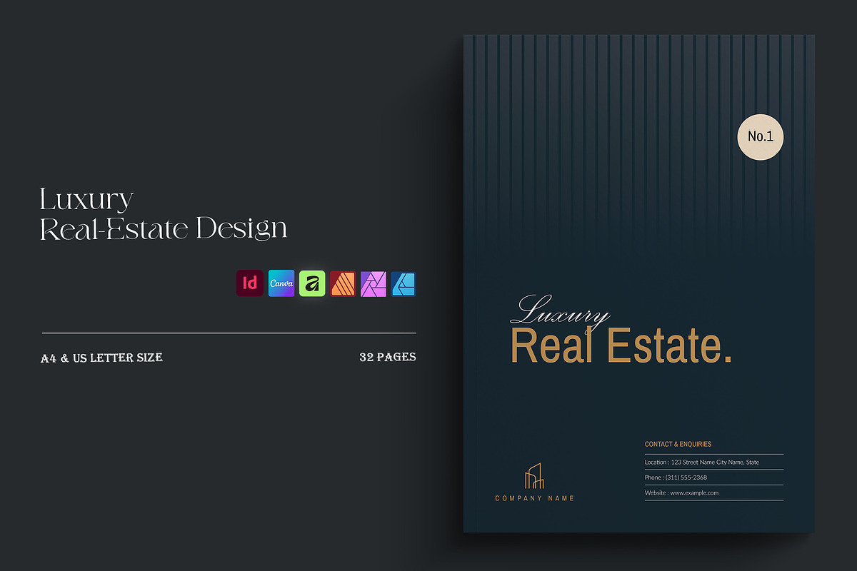 Real Estate Modern Brochure Template, a Brochure Template by TemplateFolio-Shop (Photo 2 of 16)