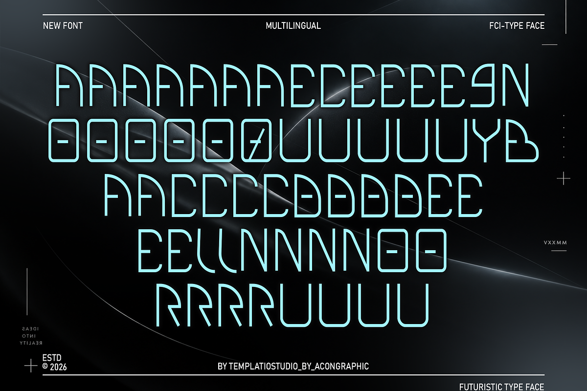 HEXAGON - Futuristic Sci-Fi Font, a Sans Serif Font by Templatiostudio (Photo 7 of 12)