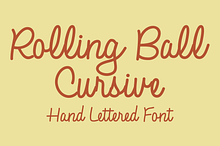 Rolling Ball Cursive - Hand Lettered
