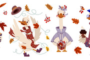 Cute cartoon goose, autumn geese, an Animal Illustration by art PVP - market (Thumbnail 2 of 3)