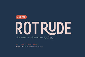 Rotrude Sans 16 FONTS - 40% OFF