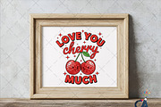 Love You Cherry Much PNG, an Illustration by Creative Art (Thumbnail 3 of 6)