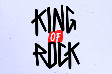 King of Rock Heavy Metal Font