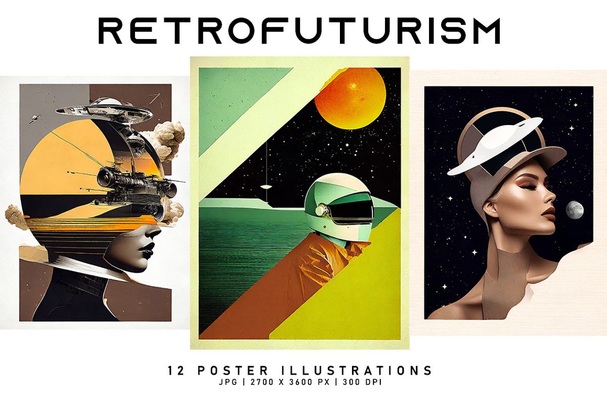 Retrofuturism, a Decorative Illustration by Digital Art Creations (Photo 3 of 7)
