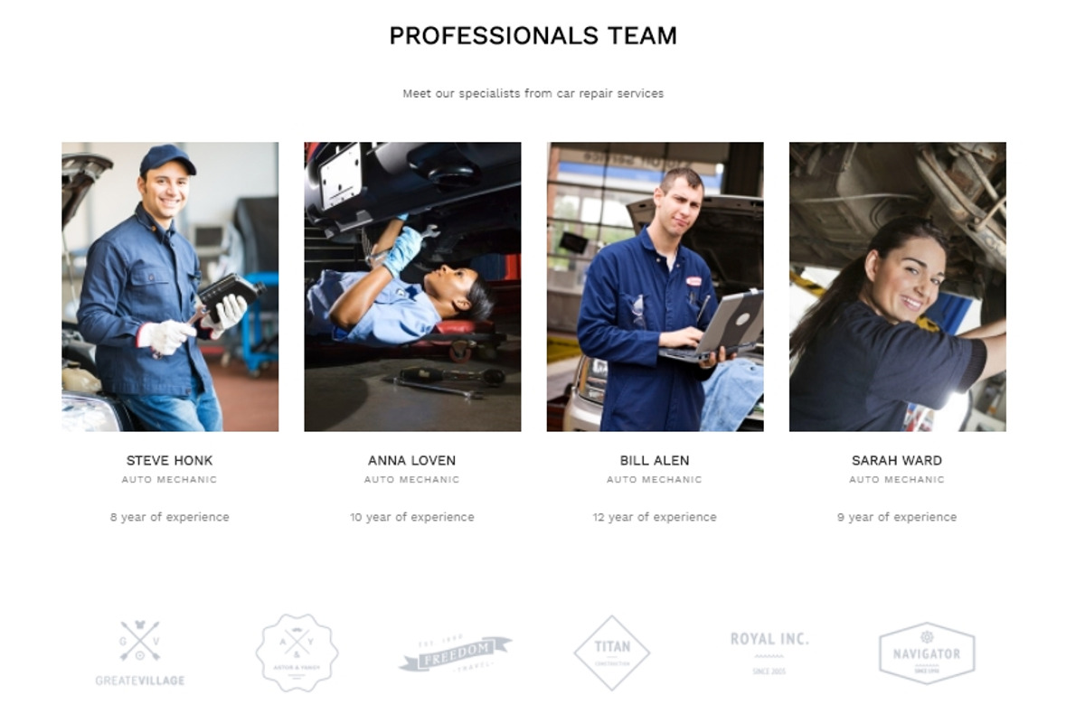 Mechanic Auto Repair WordPress Theme preview 5