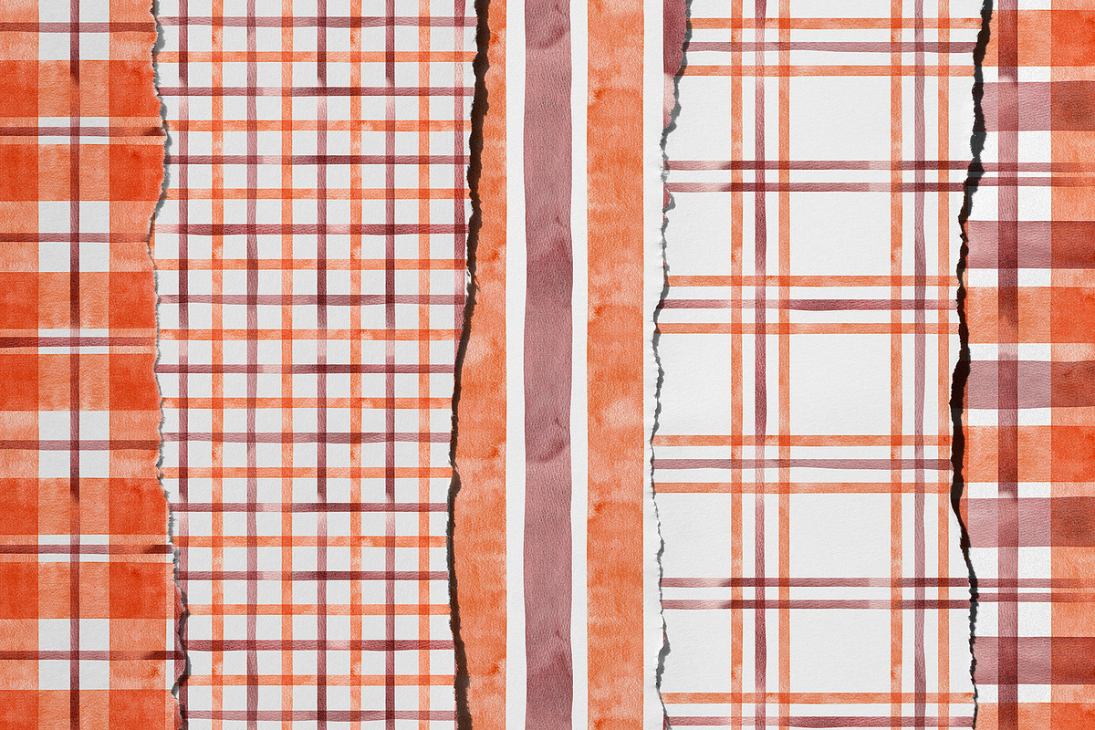 Amber Plaid & Stripe Patterns, a Decorative Illustration by YarovaArt (Photo 8 of 14)
