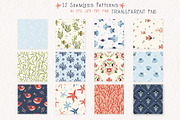 FOLK UNDERWATER - VECTOR KIT, a Decorative Illustration by My Space Garden (Thumbnail 10 of 16)