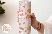 Cute Cowboy Ghosts Seamless Pattern, a Pattern Graphic by CpSnowy (Thumbnail 3 of 5)