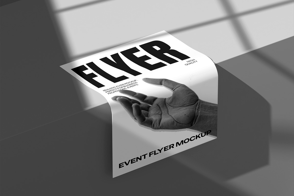 Flyer Mockup, an Advertising Mockup by Unerispace (Photo 4 of 5)