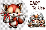 Festive Woodland Christmas Clipart, an Illustration by cherrydesign (Thumbnail 4 of 4)