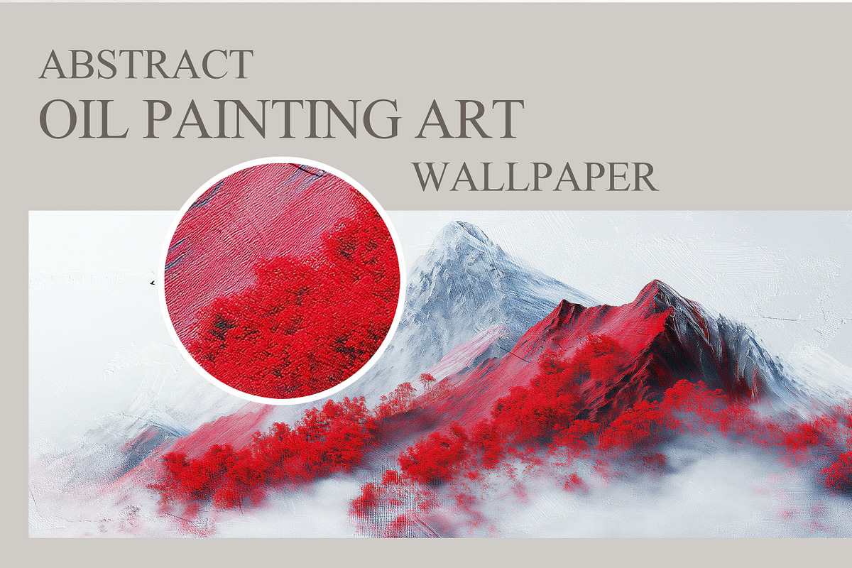 Abstract mountains art wallpaper, an Illustration by fei long (Photo 5 of 9)