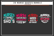 Nurse 20 quotes t shirt bundle, a Graphic by Uniquesvg99 (Thumbnail 2 of 7)