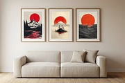 Minimal Japandi Wall Art Bundle, a Poster Template by Pixeness Studio (Thumbnail 3 of 9)