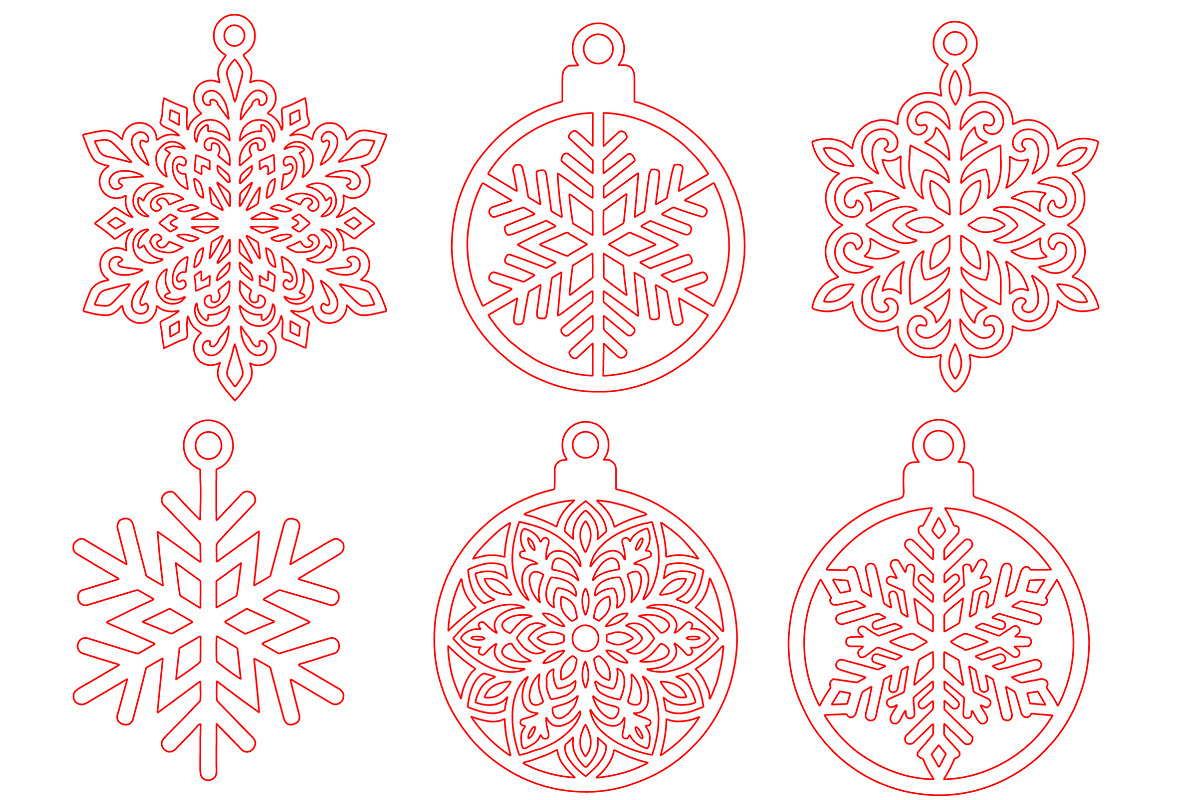 Christmas Snowflake Laser Cut SVG, an Object Graphic by Layerology (Photo 2 of 3)