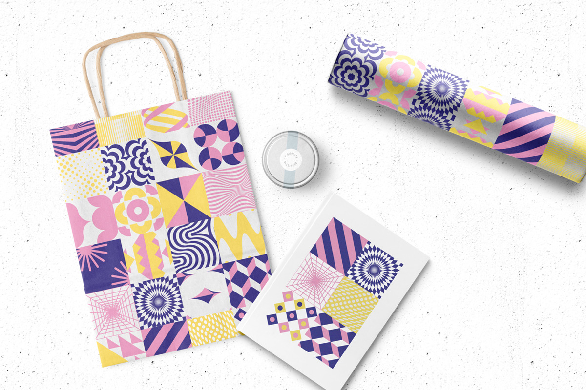 Geometric Fun - Patterns Bundle, a Pattern Graphic by kloroform