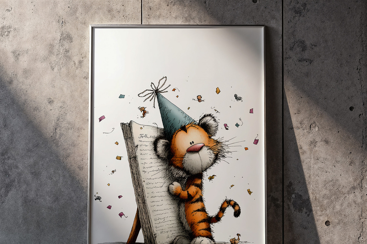 Tiger Birthday Party Safari Cliparts, a Graphic by one-touch (Photo 5 of 17)