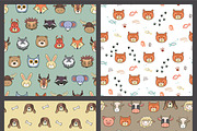 Funny Animal faces illustrations set, an Animal Illustration by GooseFrol (Thumbnail 6 of 9)