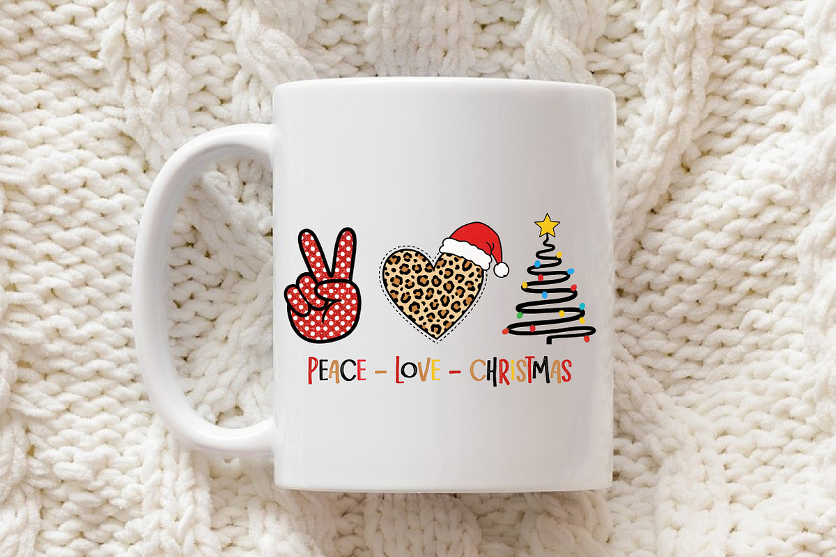 Peace Love Christmas Sublimation Des, an Illustration by Libby Wishes (Photo 2 of 8)