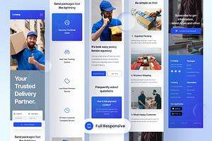 Shipping & Delivery Landing Page