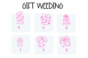 Gift Weeding | Symbols Fonts, a Symbol Font by Sirinart (Thumbnail 4 of 7)