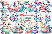 Hot Cocoa Bunny Sublimation Bundle, an Illustration by DreamCafeArt (Thumbnail 1 of 5)