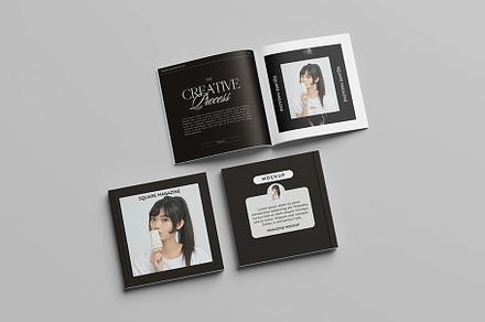 Square Magazine Mockup