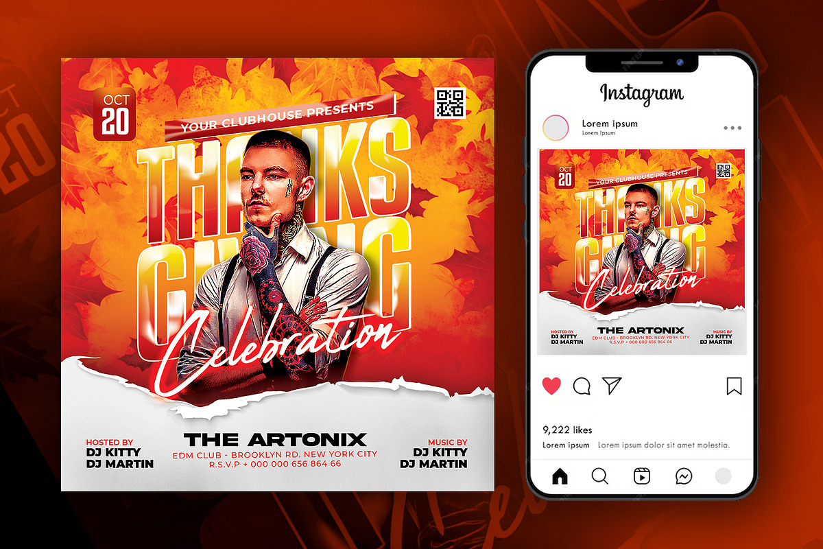 Thanksgiving Day Flyer, a Flyer Template by Artonix (Photo 2 of 3)