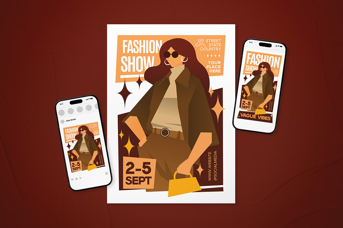 Fashion Show Event Flyer Set, a Flyer Template by The Good Store (Photo 1 of 2)