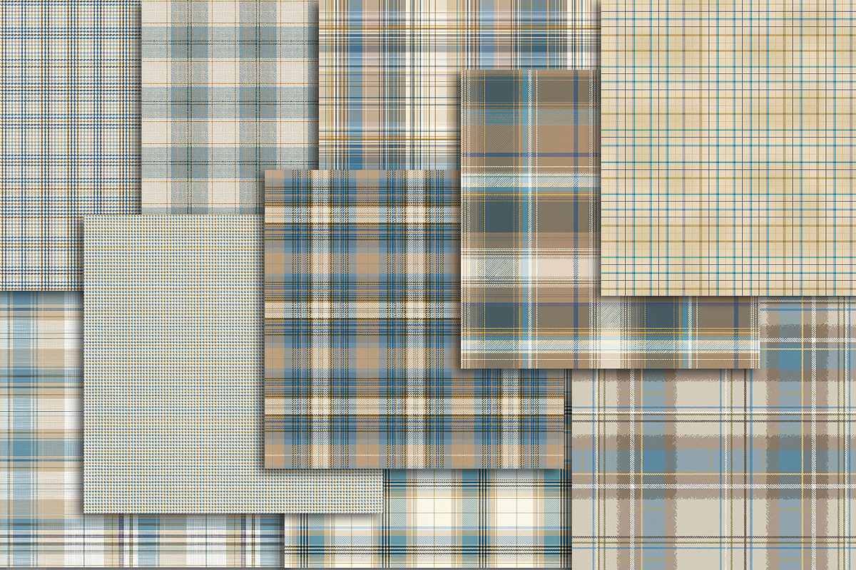 Pastel Plaid Scrapbook Paper Pack, a Pattern Graphic by Area (Photo 9 of 31)