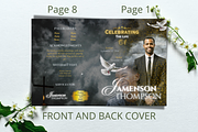 Black and Gold Funeral Program, a Brochure Template by Feel Inspired Digitals (Thumbnail 3 of 6)
