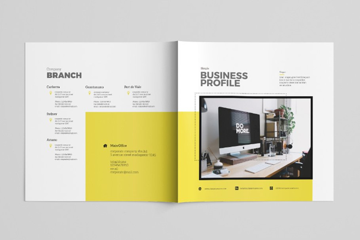 Simple Brochure Template, a Brochure Template by spidergraph (Photo 5 of 6)