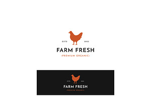 Retro vintage livestock chicken logo, a Branding & Logo Template by LOGOCREATIVE