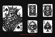 10 Bundle Dark Art Spade Cards King, an Illustration by Morspective (Thumbnail 3 of 7)