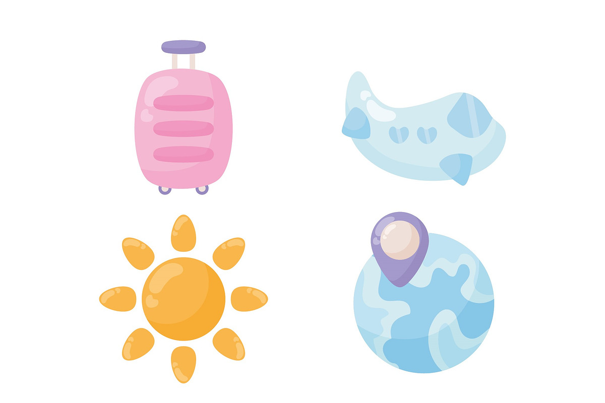Travel Tourism Illustration Set preview 2