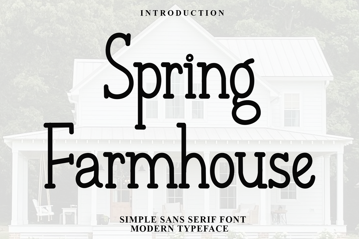Spring Farmhouse, a Sans Serif Font by FreshTypeINK (Photo 1 of 8)