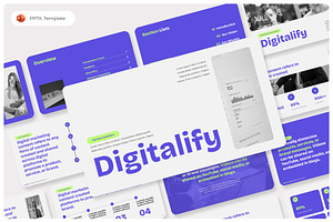Digitalify Marketing PowerPoint, a Presentation Template by Premast