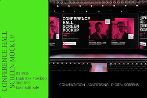 Conference Hall Screen Mockup