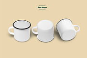 Enamel Coated Milk Mug Mockup Set, a Cups & Container Mockup by Designertale (Thumbnail 12 of 12)