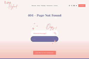 Squarespace 7.1 Template: Lea Hyland