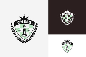 vintage chess king logo template, a Branding & Logo Template by Pyruos ID