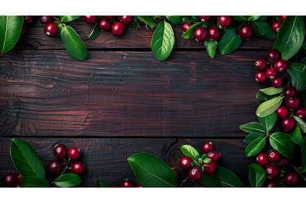 Ripe red cherries with lush green, a Food & Drink Photo by Sergey Kotenev