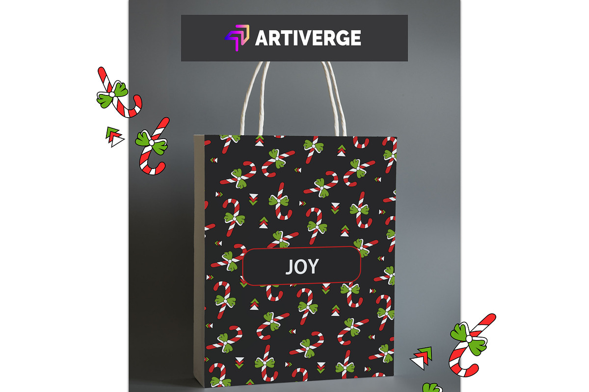 Christmas Stick Dark Theme Design, a Graphic by Artiverge (Photo 6 of 6)