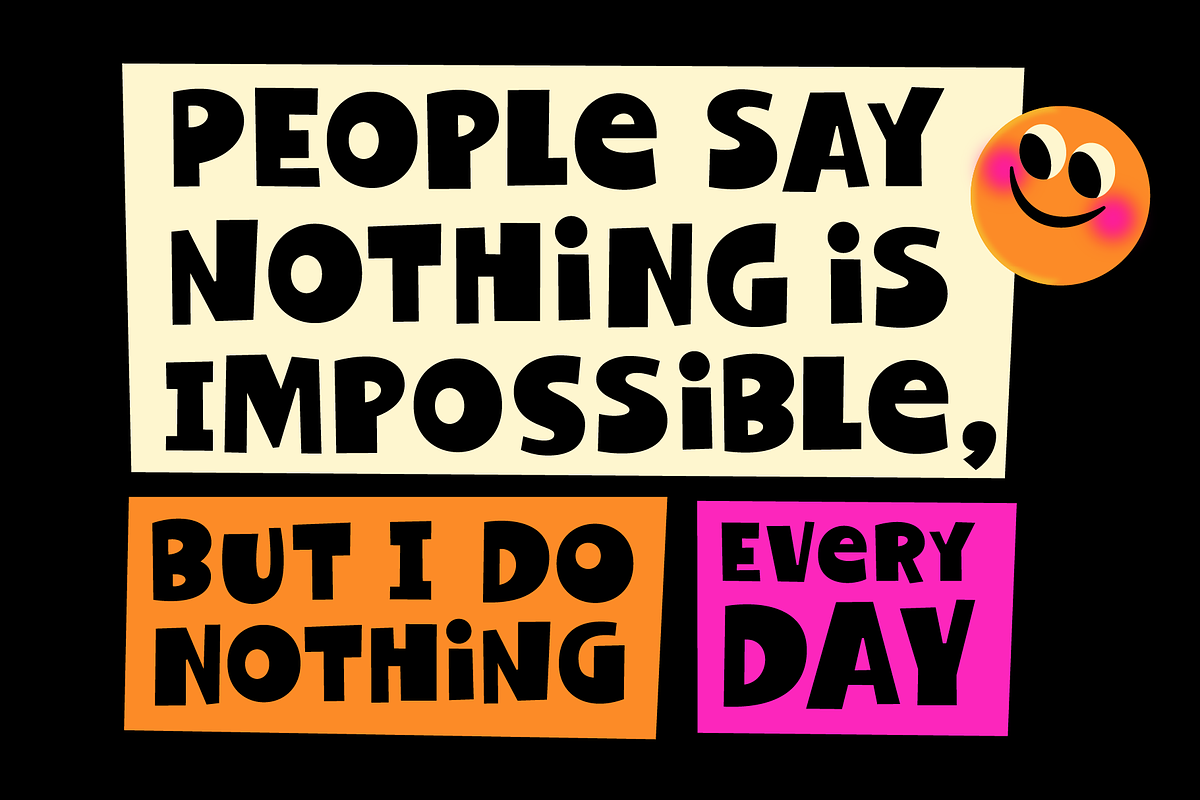 Dingus - Quirky Display Font, a Font by Haäfe & Haph (Photo 2 of 4)