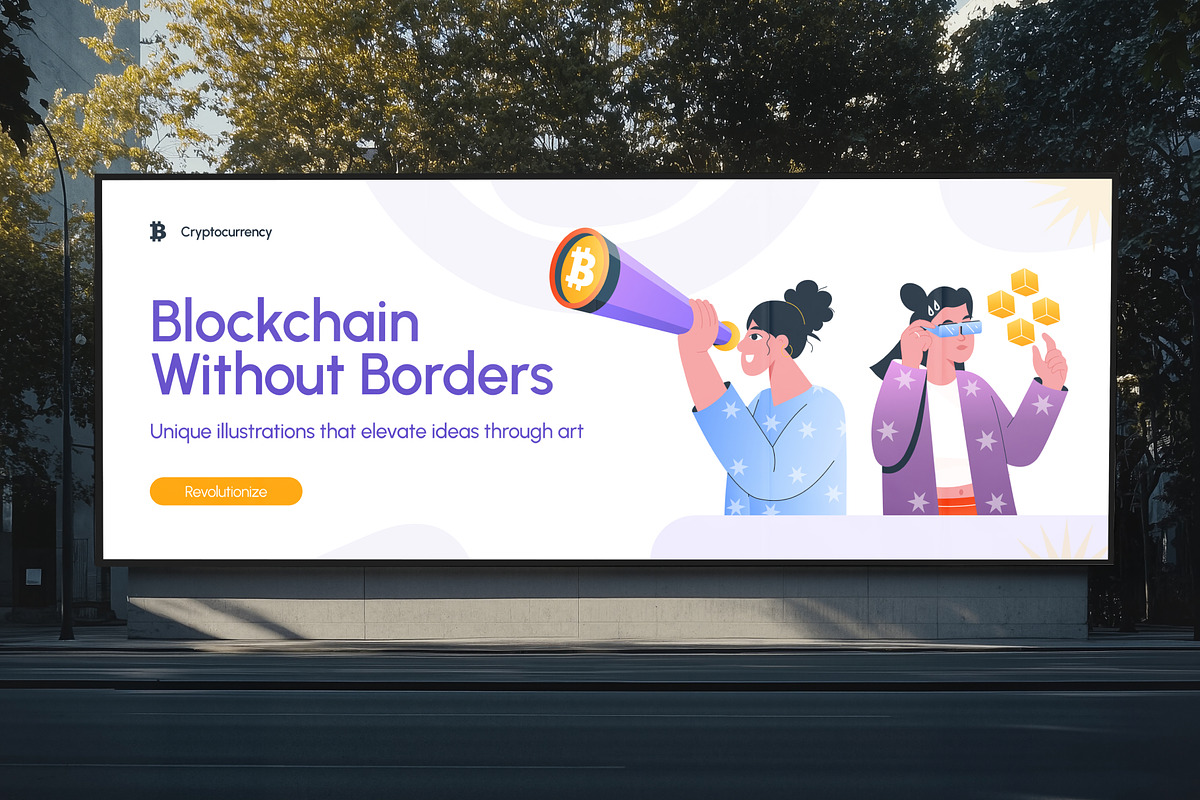 Cryptocurrency Illustrations Art Set, a Finance Illustration by Creative Stall (Photo 5 of 9)